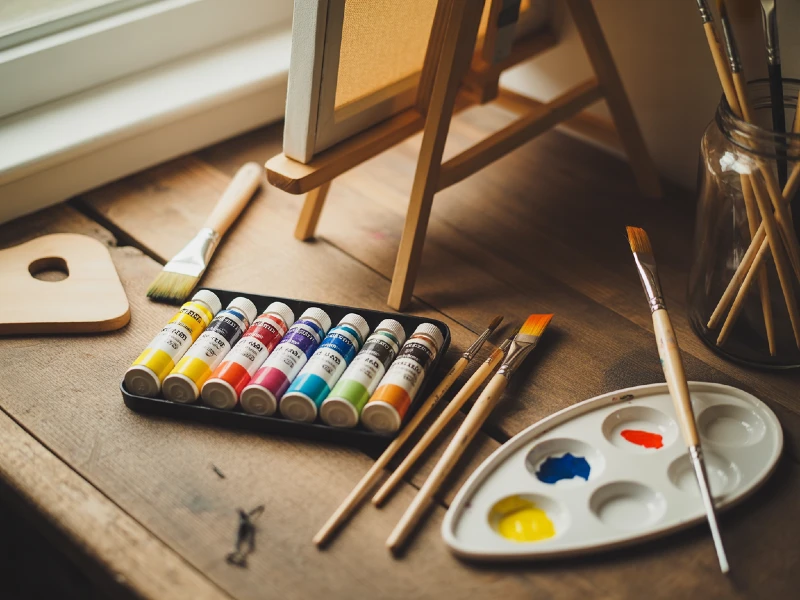 Los mejores materiales para empezar a pintar en acrílico (sin gastar de más)